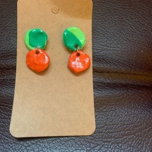 Handmade polymer clay earrings